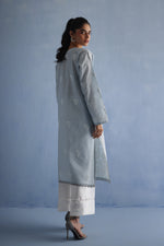 Load image into Gallery viewer, Grey Chikankari Kurta
