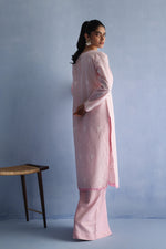 Load image into Gallery viewer, Pale Pink Chikankari Kurta
