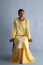 Load image into Gallery viewer, Yellow Chikankari Kurta
