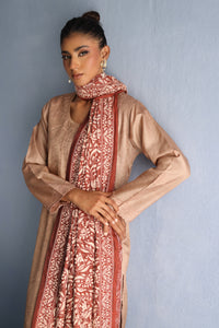 Camel Brown Tusser Silk Kurta