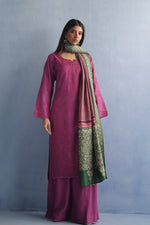 Load image into Gallery viewer, Pink and Green Kantha Dupatta
