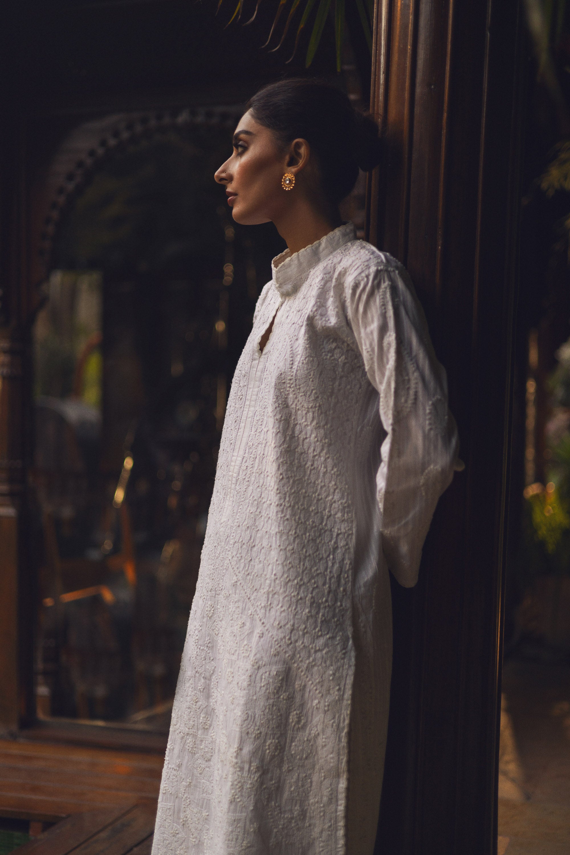 White Chikankari Kurta