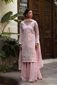 Pale Pink Chikankari & Gota Shirt & Dupatta