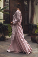 Load image into Gallery viewer, Pale Pink Chikankari &amp; Gota Shirt &amp; Dupatta
