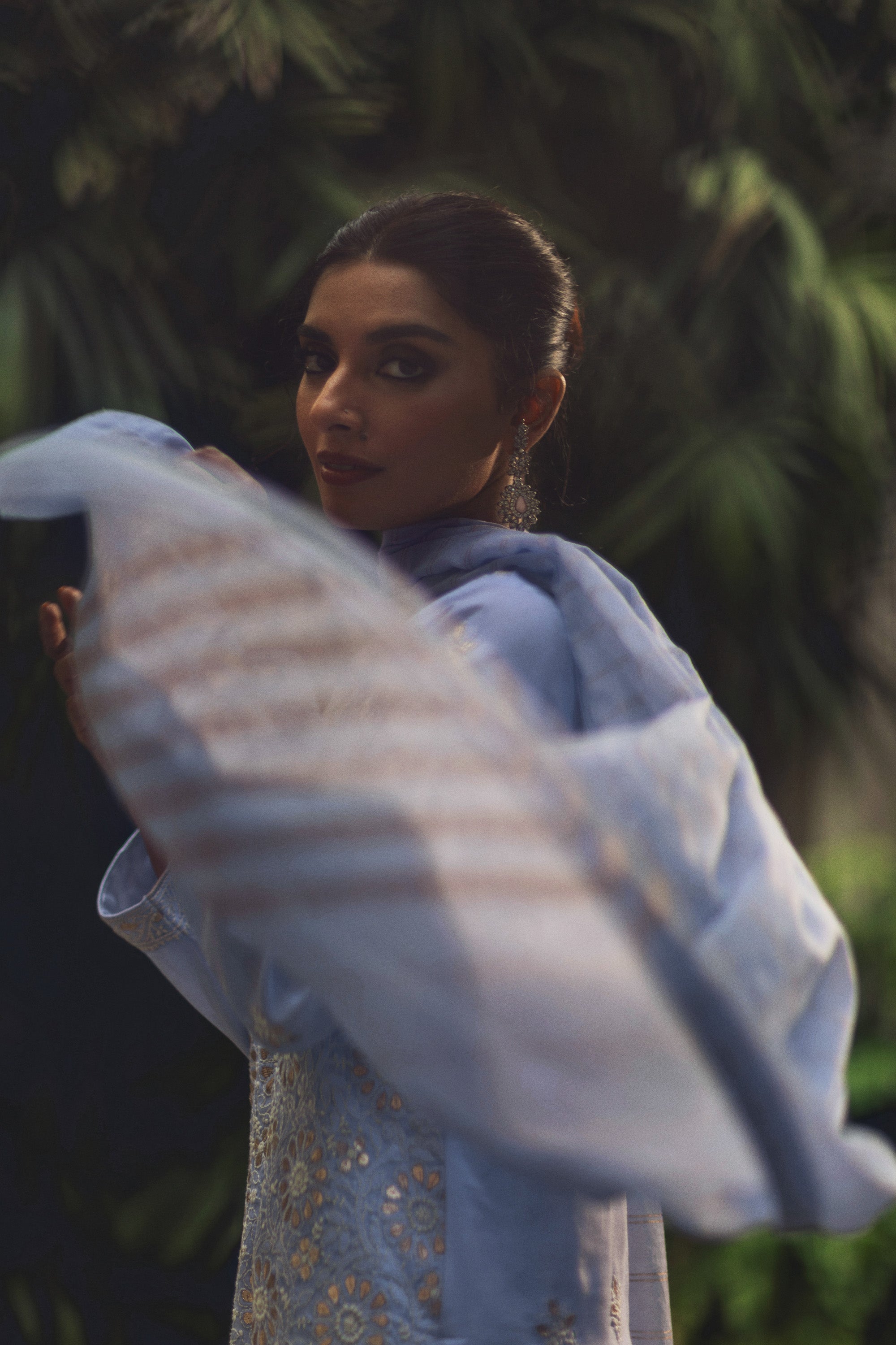 Lavender Chikankari & Gota Shirt & Dupatta