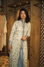 Load image into Gallery viewer, Ice Blue Cut Daana Sequins Jacket
