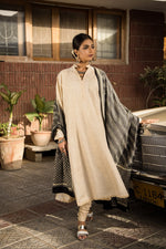 Load image into Gallery viewer, Natural Boski Silk Kurta and Izaar
