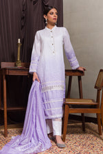 Load image into Gallery viewer, Aafrinish by Niazi Amal Abedi Shaded Airy Lavender Chikankari Kurta Nadir Toosy
