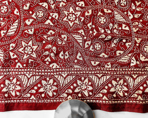 Rustic Red Kantha Dupatta