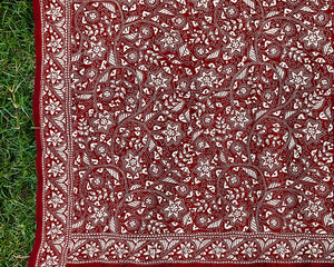 Rustic Red Kantha Dupatta