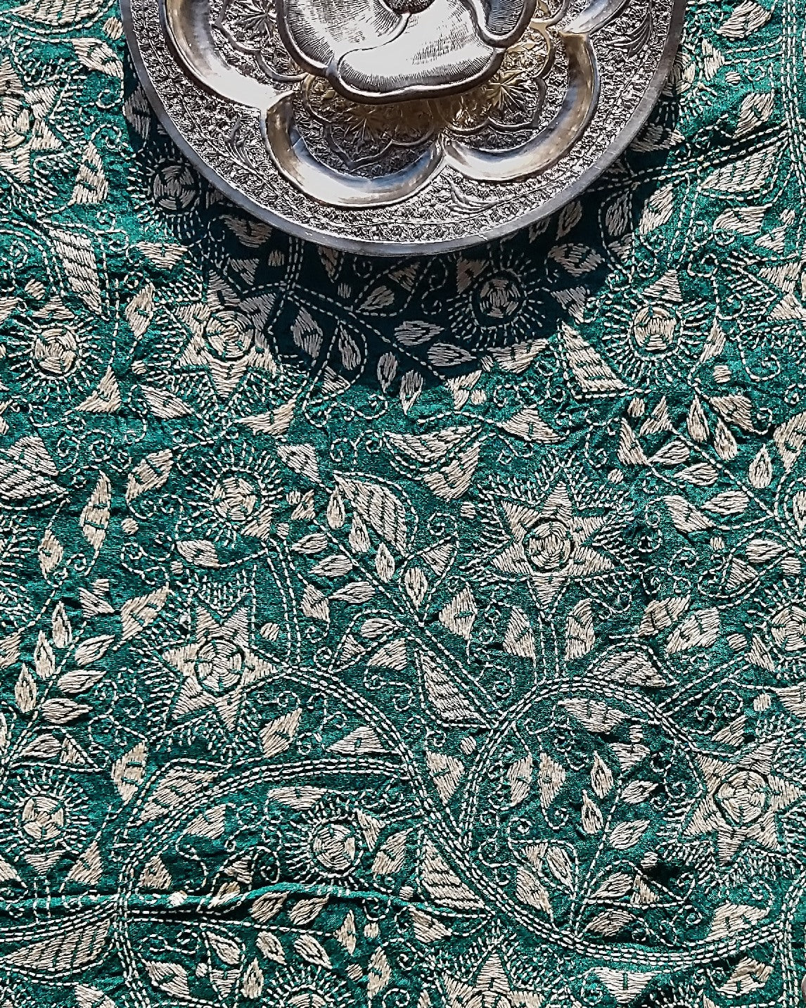 Sea Green Kantha Dupatta