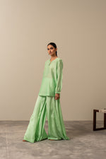 Load image into Gallery viewer, Pistachio Green Chikankari Top
