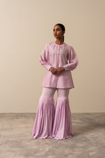 Load image into Gallery viewer, Mauve Chikankari Top
