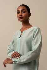 Load image into Gallery viewer, Mint Green Chikankari Top
