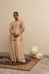 Beige Chikankari Top