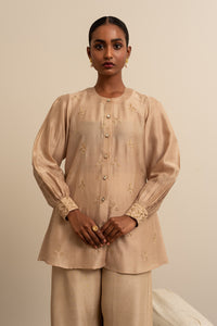 Beige Chikankari Top