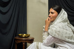 Load image into Gallery viewer, White &amp; Silver Chikankari Kurta &amp; Dupatta
