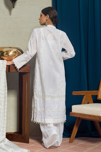 White on White Chikankari Kurta & Dupatta